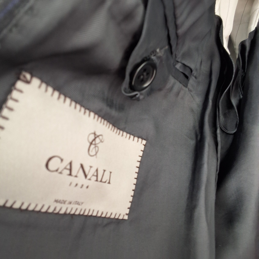 CANALI 37R DARK SUIT JACKET - Picture 3 of 8